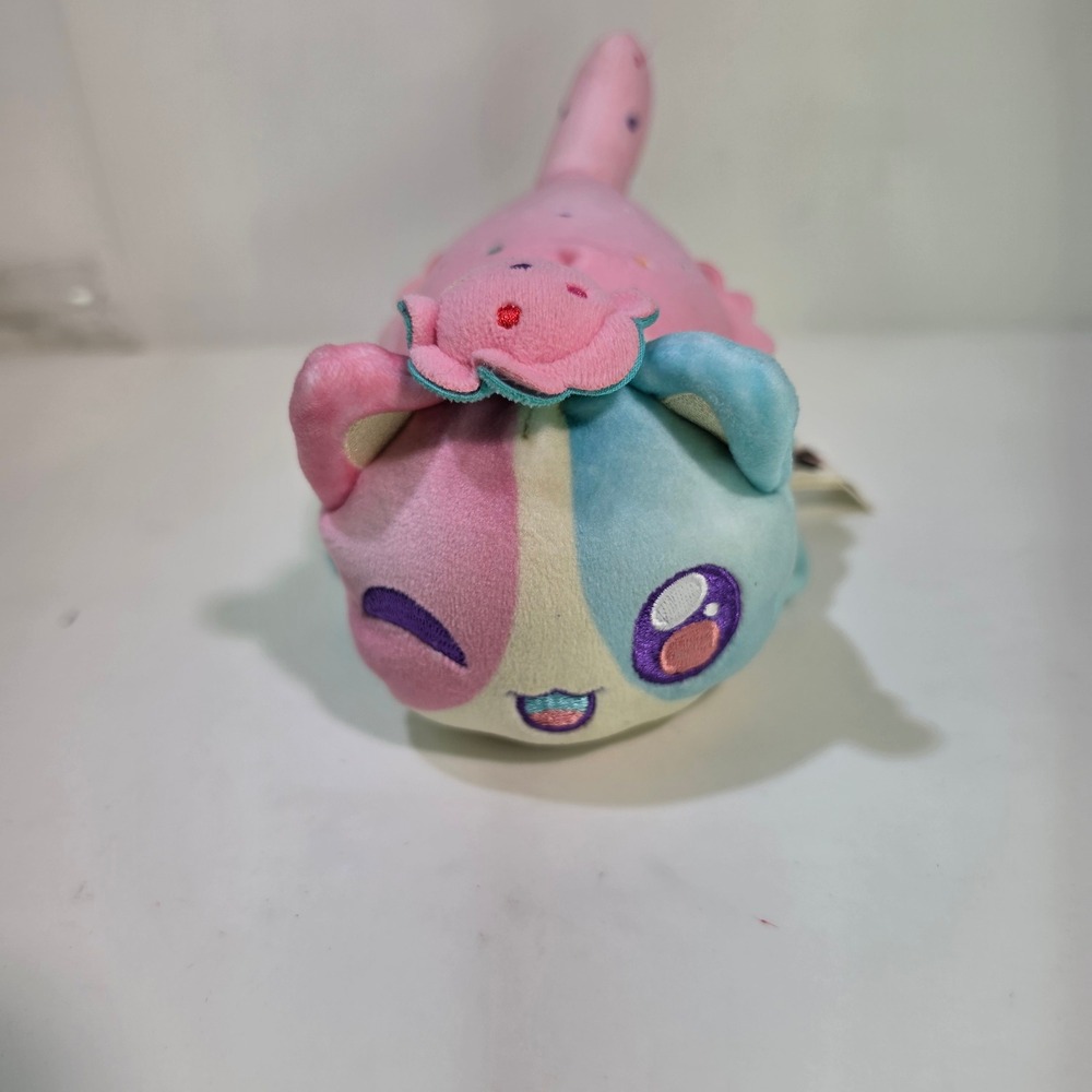 Aphmau MeeMeows Macaron Cat Plush 6" Food Litter 3 Pink Blue Winking Sprinkles